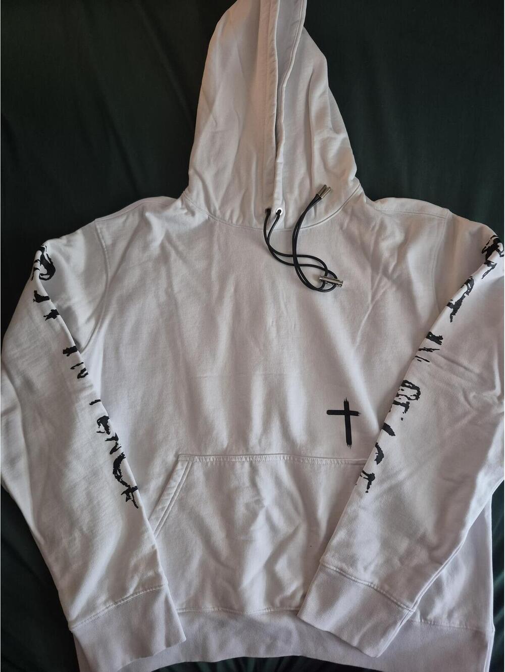 RTA Rest In Peace White Hoodie Size Large BNWT